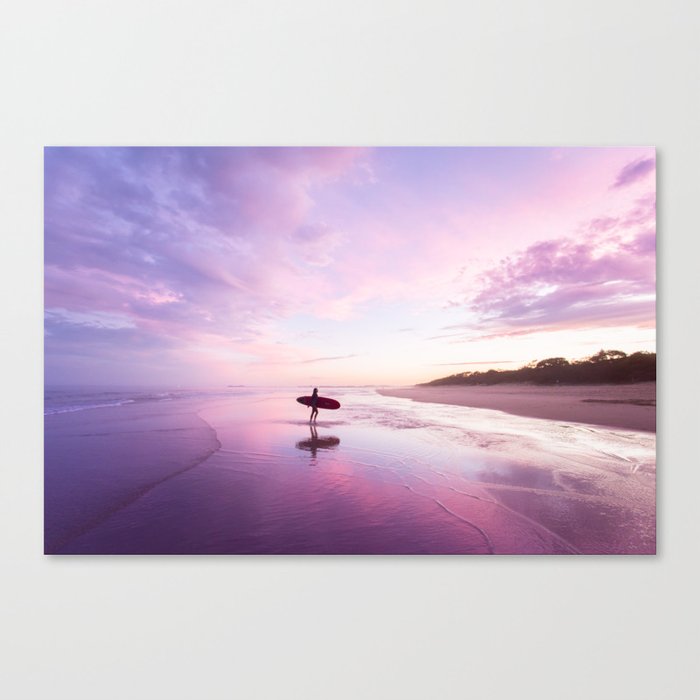 Mudjimba Surf Sunset Canvas Print