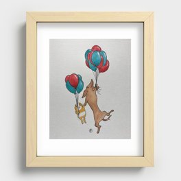 Friends lift each other up!  Recessed Framed Print