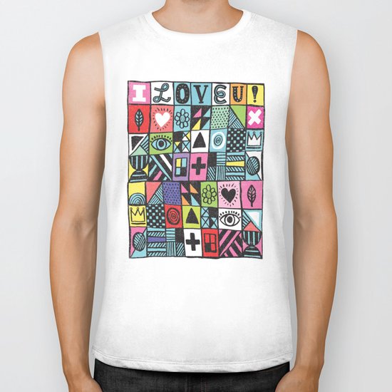 I LOVE U! Biker Tank