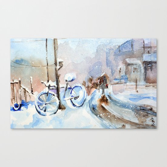 Lost bike Canvas Print