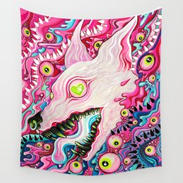 Glitterwolf Acrylic Painting Wall Tapestry
