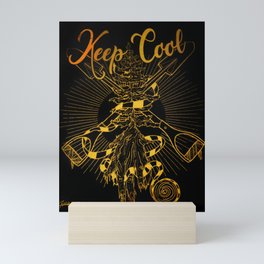 Keep Cool Gold Mini Art Print