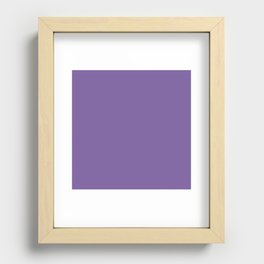 Dark Lavender Recessed Framed Print