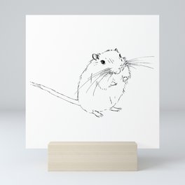 Gerbil cute Mini Art Print