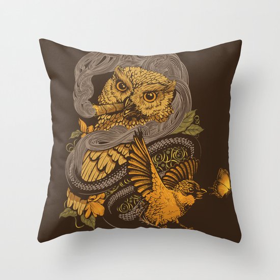 BIGMEAL Throw Pillow