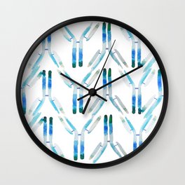 IgG Antibody, Science Art Wall Clock
