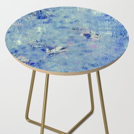 Water Blue Shapes Side Table