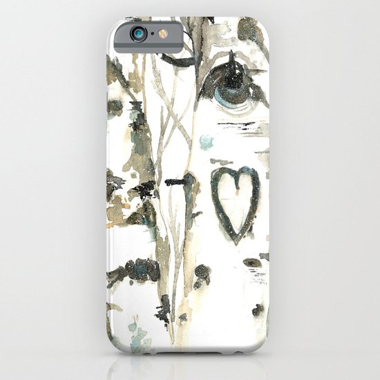 Winter Romance Birch Forest iPhone & iPod Case