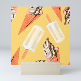 Ice cream pattern  Mini Art Print