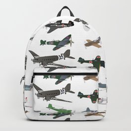 Multiple WW2 Airplanes Backpack | Pilot, Graphicdesign, Patriotic, Aircraft, Veteran, Airforce, Airplane, Plane, Ace, Secondworldwar 