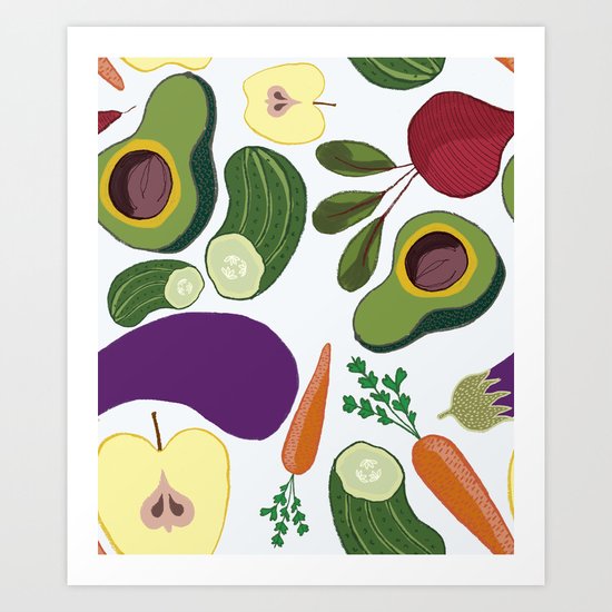 vegetables Art Print