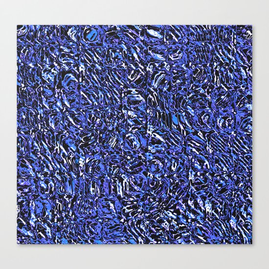 Blue Glass Abstract Canvas Print