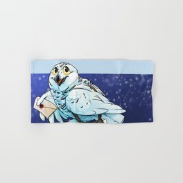 Snowy Owl Messenger Hand & Bath Towel