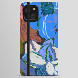 Art Deco Flower pattern 11 iPhone Wallet Case