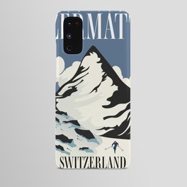 Zermatt Switzerland Ski print Android Case
