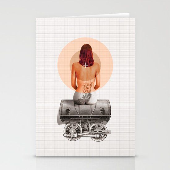 Traveling with loneliness Stationery Cards