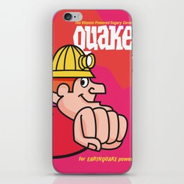 Retro Quake Cereal Box iPhone Skin