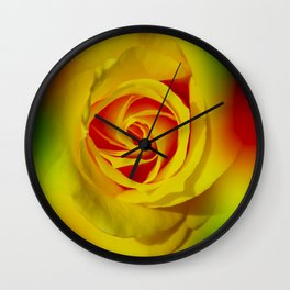 Abstract in Perfection - Rose Wall Clock