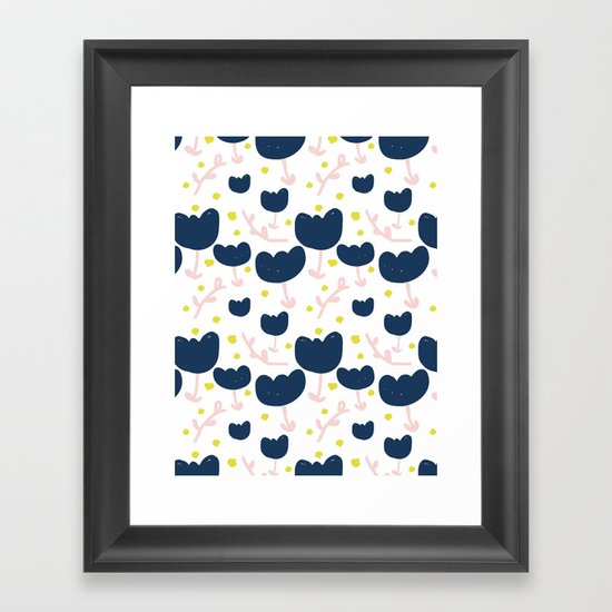 Tiny Floral Framed Art Print