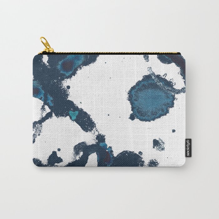 Indigo Watercolor Carry-All Pouch