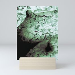 Green Floral Breasts Mini Art Print