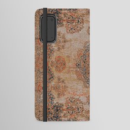 Antique orientale orange carpet Android Wallet Case