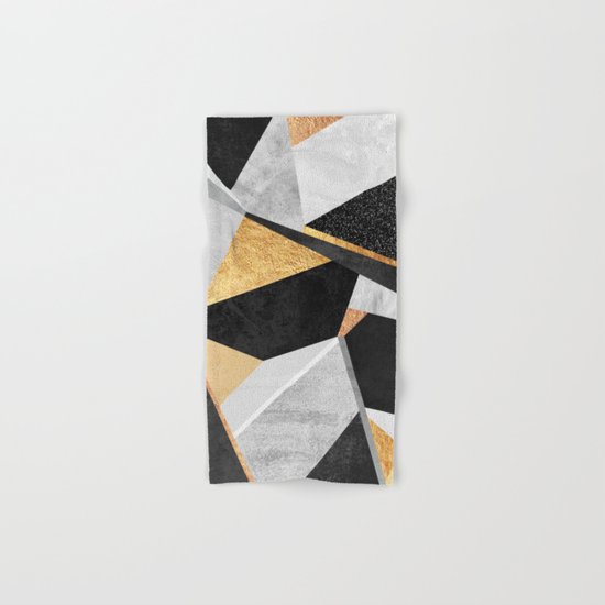 Geometry / Gold Hand & Bath Towel