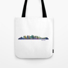 Boston Massachusetts City Skyline Hq V1 Tote Bag