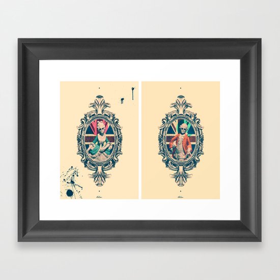 Bourgeoisie Man and Woman Framed Art Print
