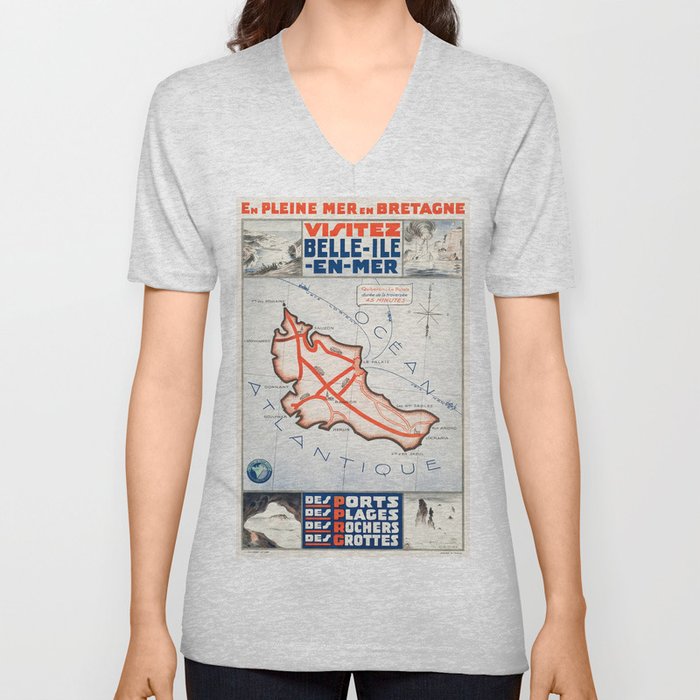 Vintage poster - Belle ile en Mer V Neck T Shirt