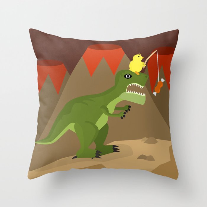 dinosaur Throw Pillow