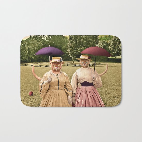 Two Pretty Kitties: Out for a Stroll Bath Mat