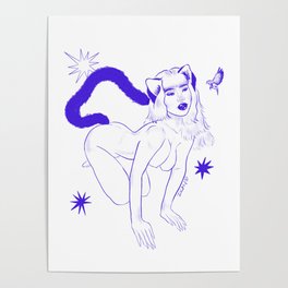 Feline babe Poster