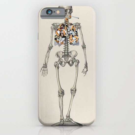 Skeletons Smoking iPhone & iPod Case