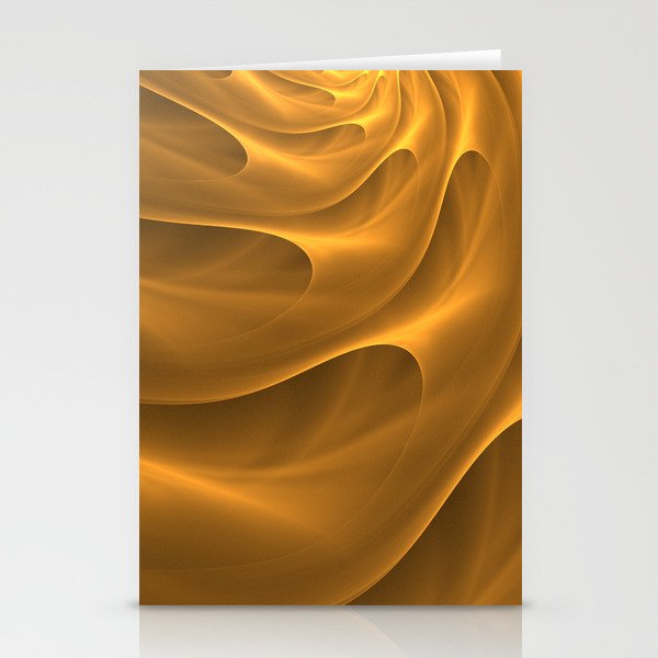 Gold Sahara Hot Desert Sand Dunes Abstract Golden Spiral Stationery Cards By Annyrose