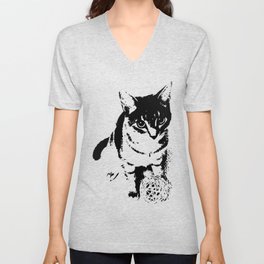 Play With Meow V Neck T Shirt