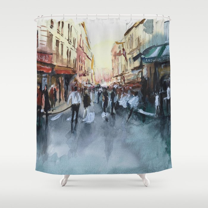 PARIS Street - Painting Shower Curtain
