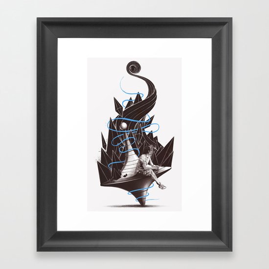 Trying To Find A Balance Framed Art Print