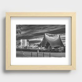 The Momentary Contemporary Art Museum In Black and White - Bentonville Arkansas Recessed Framed Print