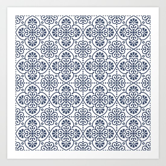 Pattern Portugal Art Print