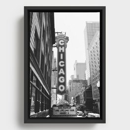 Chicago Sign Framed Canvas