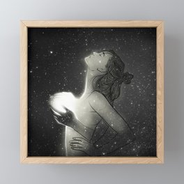 You bring the light to my darkness. Framed Mini Art Print