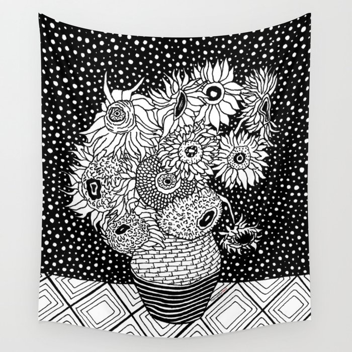 Van Gogh - Sunflowers Wall Tapestry