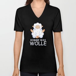 Komme was Wolle V Neck T Shirt