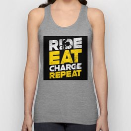 Ride Eat Charge Repeat Design For Cycle Rider Or Tank Top