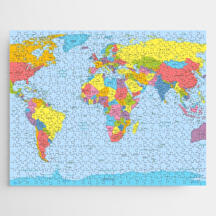 world map - academic Jigsaw Puzzle