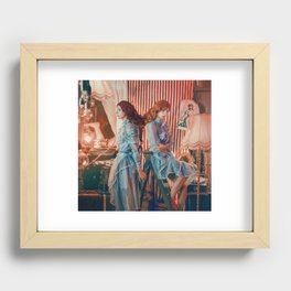 The circus twins - Romantic freak show character portrait Recessed Framed Print