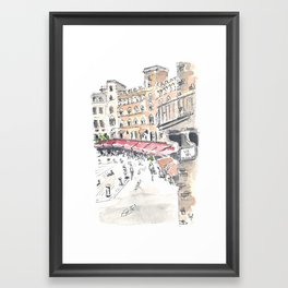 Siena Italy Piazza del Campo Framed Art Print