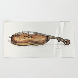 Violin (ca.1937) Beach Towel