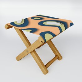 Geometric color mountain 12 Folding Stool